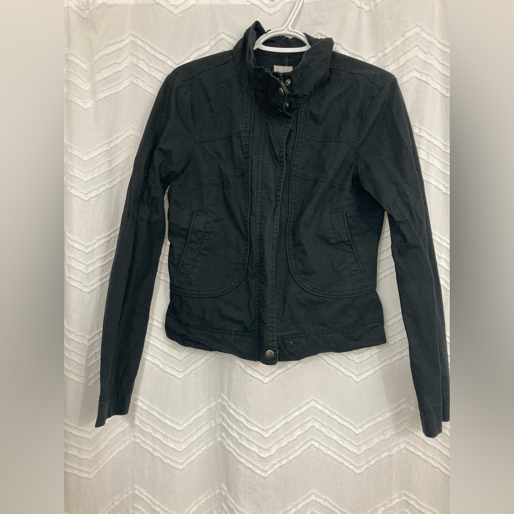 Black canvas jacket, size small